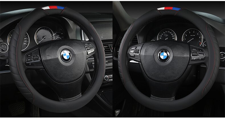 Universal Car Steering Wheel Cover Leather Car steering sleeve Car Accessories Auto Steering-Weel covers Auto Upholstery
