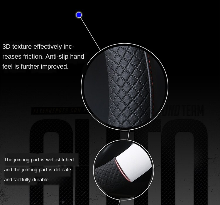 Universal Car Steering Wheel Cover Leather Car steering sleeve Car Accessories Auto Steering-Weel covers Auto Upholstery