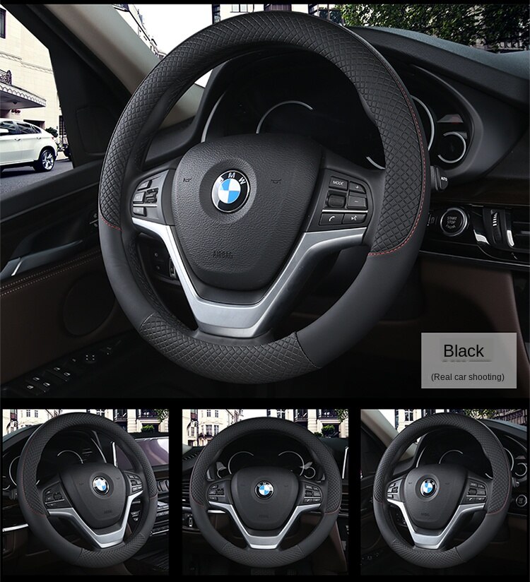 Universal Car Steering Wheel Cover Leather Car steering sleeve Car Accessories Auto Steering-Weel covers Auto Upholstery
