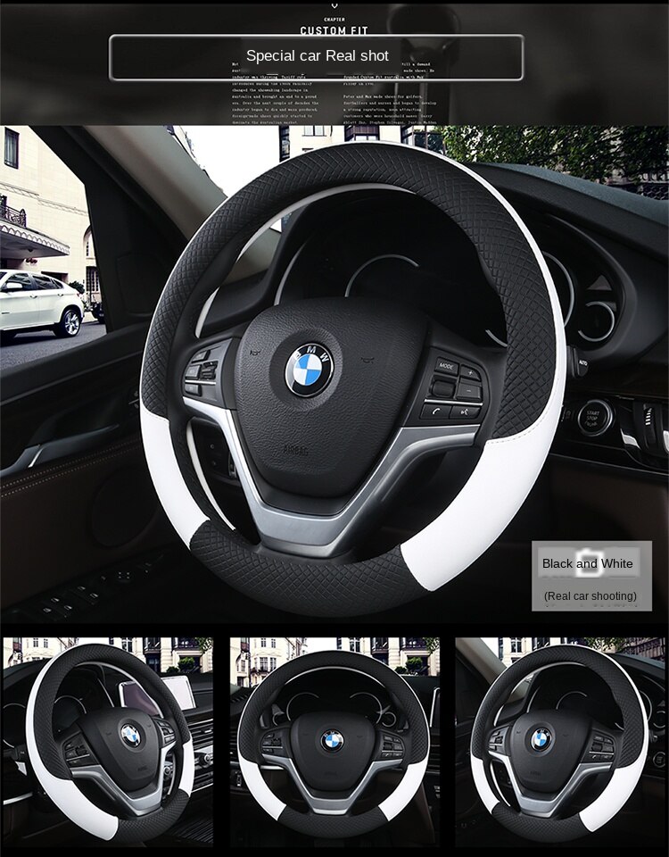 Universal Car Steering Wheel Cover Leather Car steering sleeve Car Accessories Auto Steering-Weel covers Auto Upholstery