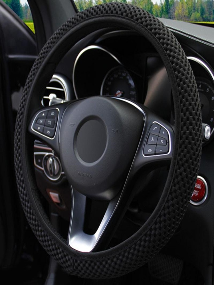 Universal Car Steering Wheel Cover Leather Car steering sleeve Car Accessories Auto Steering-Weel covers Auto Upholstery Universal Car Steering Wheel Cover Leather Car steering sleeve Car Accessories Auto Steering-Weel covers Auto Upholstery