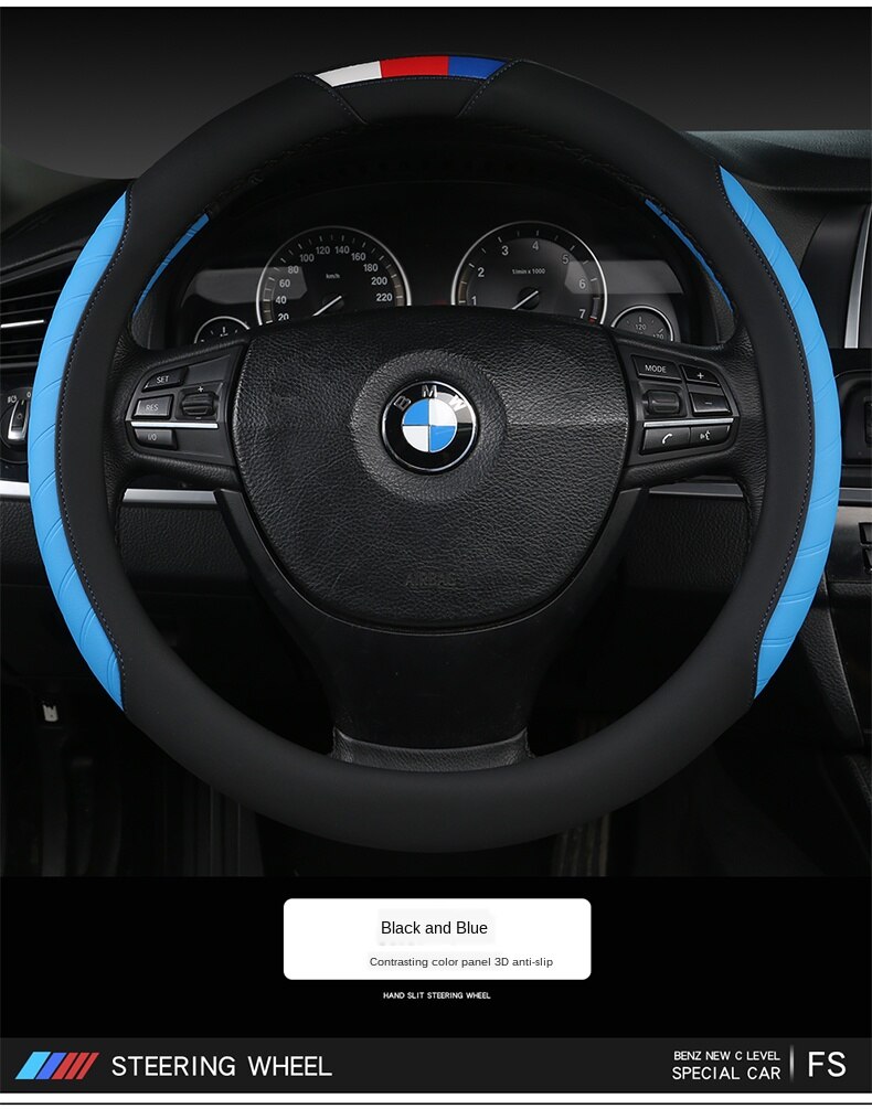 Universal Car Steering Wheel Cover Leather Car steering sleeve Car Accessories Auto Steering-Weel covers Auto Upholstery