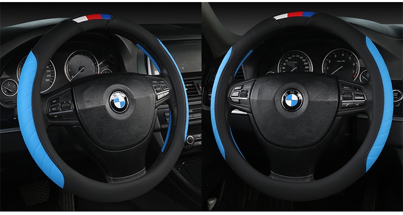 Universal Car Steering Wheel Cover Leather Car steering sleeve Car Accessories Auto Steering-Weel covers Auto Upholstery