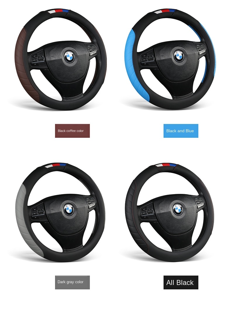 Universal Car Steering Wheel Cover Leather Car steering sleeve Car Accessories Auto Steering-Weel covers Auto Upholstery