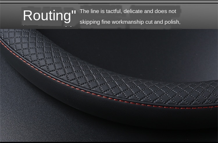 Universal Car Steering Wheel Cover Leather Car steering sleeve Car Accessories Auto Steering-Weel covers Auto Upholstery