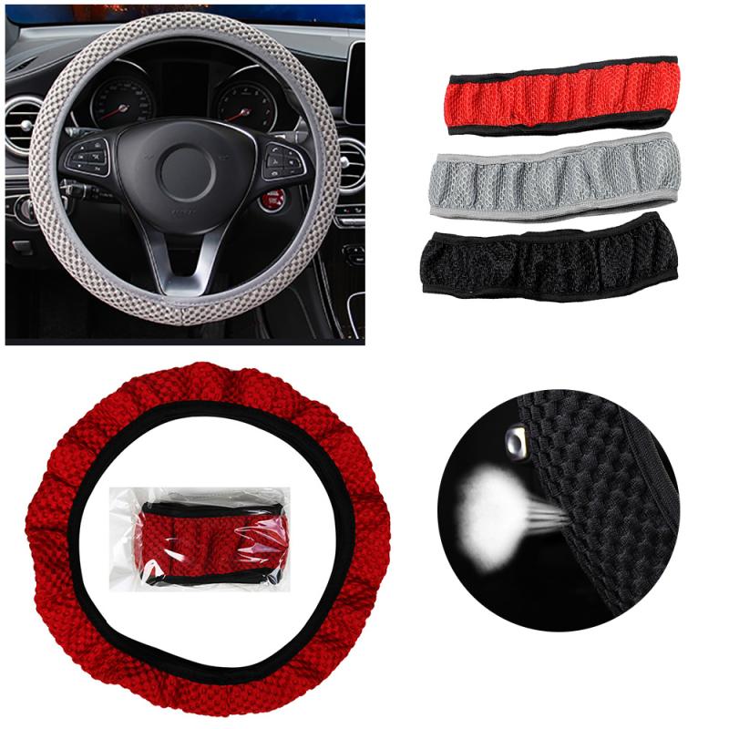 Universal Car Steering Wheel Cover Leather Car steering sleeve Car Accessories Auto Steering-Weel covers Auto Upholstery