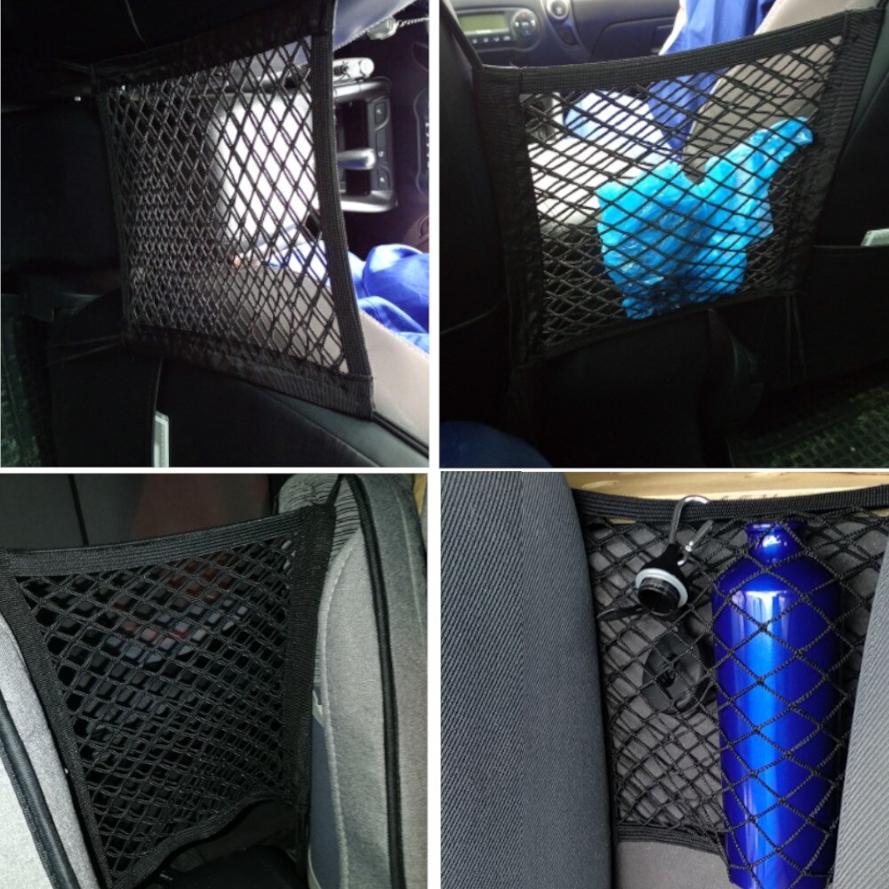 Universal Car Organizer Net Mesh Trunk Goods Storage Seat Back Stowing Tidying mesh in Trunk Bag Network Interior Accessories Universal Car Organizer Net Mesh Trunk Goods Storage Seat Back Stowing Tidying mesh in Trunk Bag Network Interior Accessories