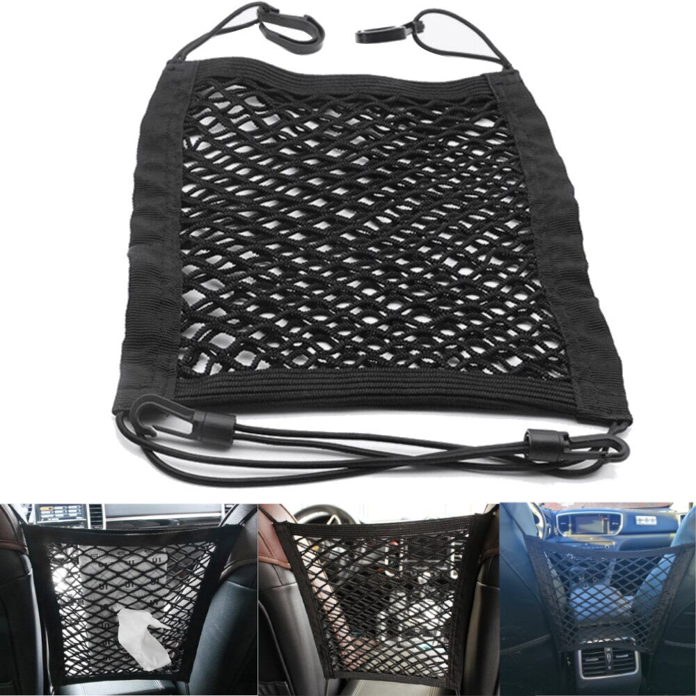 Universal Car Organizer Net Mesh Trunk Goods Storage Seat Back Stowing Tidying mesh in Trunk Bag Network Interior Accessories Universal Car Organizer Net Mesh Trunk Goods Storage Seat Back Stowing Tidying mesh in Trunk Bag Network Interior Accessories
