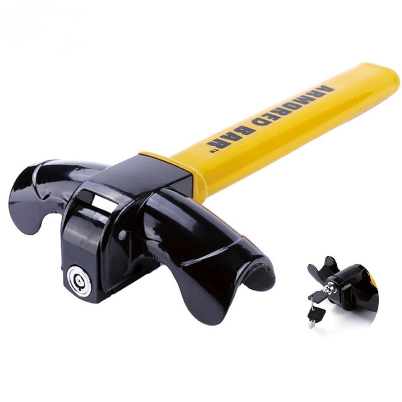 Car Steering Wheel Lock Universal Anti-theft Security Rotary Steering Wheel Lock Heavy Duty Stainless Lock Enhance Car Security Car Steering Wheel Lock Universal Anti-theft Security Rotary Steering Wheel Lock Heavy Duty Stainless Lock Enhance Car Security