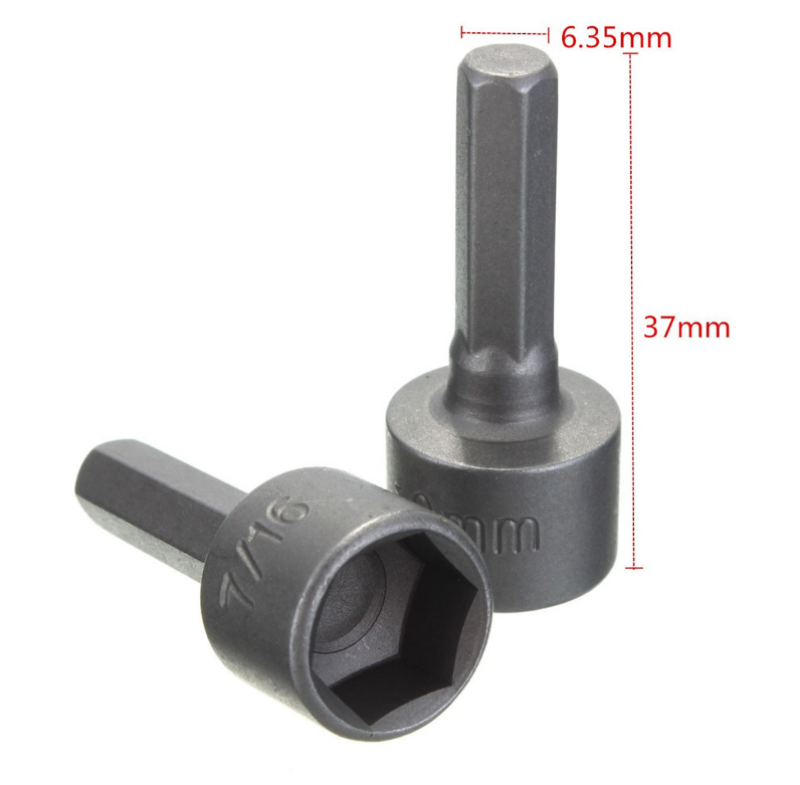 1/4 Inch Hex Shank Power Nut Driver Drill Bit Set