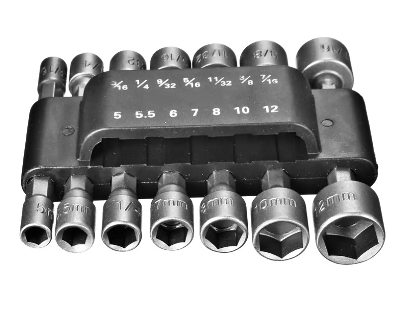 1/4 Inch Hex Shank Power Nut Driver Drill Bit Set