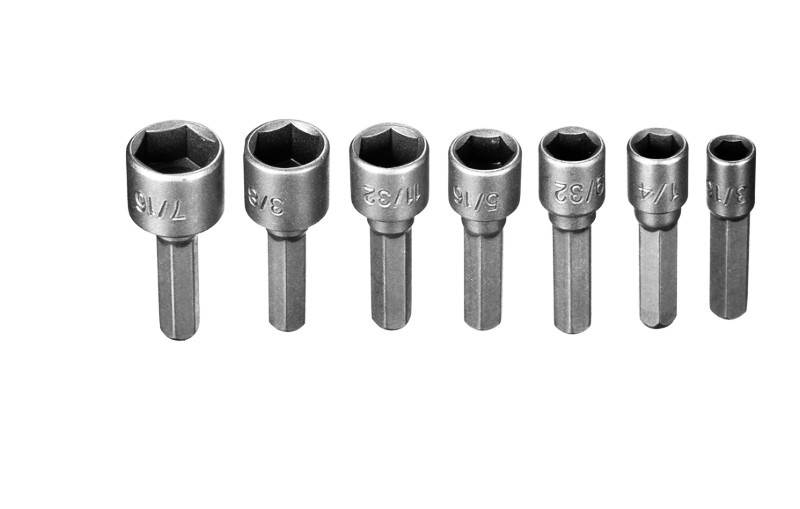 1/4 Inch Hex Shank Power Nut Driver Drill Bit Set