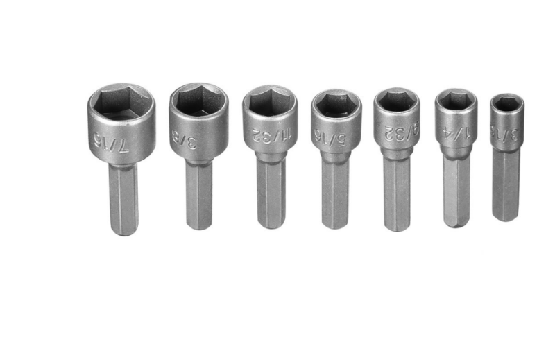 1/4 Inch Hex Shank Power Nut Driver Drill Bit Set