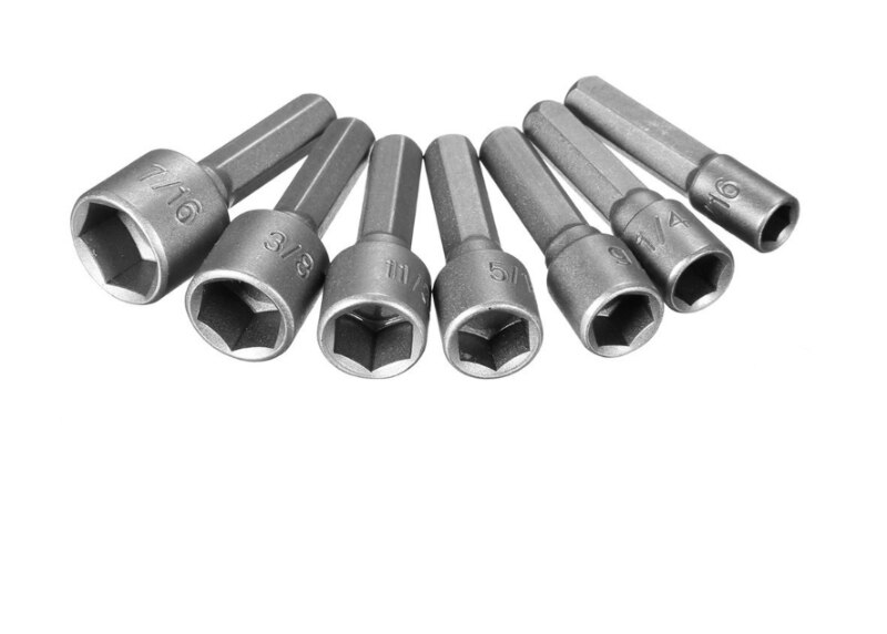 1/4 Inch Hex Shank Power Nut Driver Drill Bit Set 1/4 Inch Hex Shank Power Nut Driver Drill Bit Set