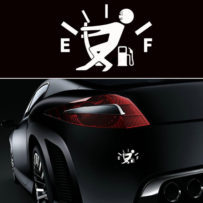 1PC Funny Car Sticker Pull Fuel Tank Pointer Reflective Car Decal Sticker For Auto Motorcycle Accessories Sticker
