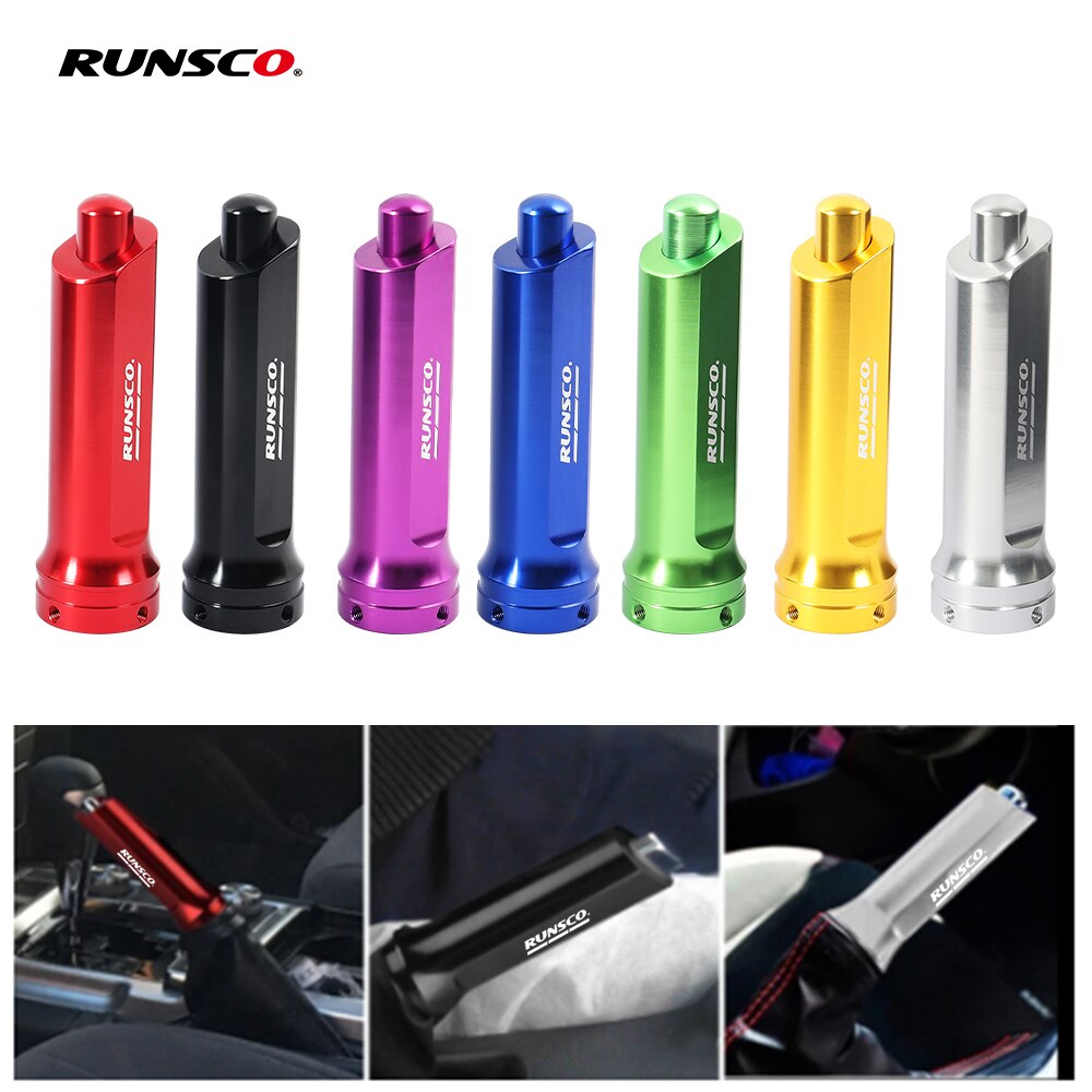 Cubierta de manija de freno de mano de coche, decoración antideslizante, Protector de freno de mano, cubierta de aluminio Cubierta de manija de freno de mano de coche, decoración antideslizante, Protector de freno de mano, cubierta de aluminio