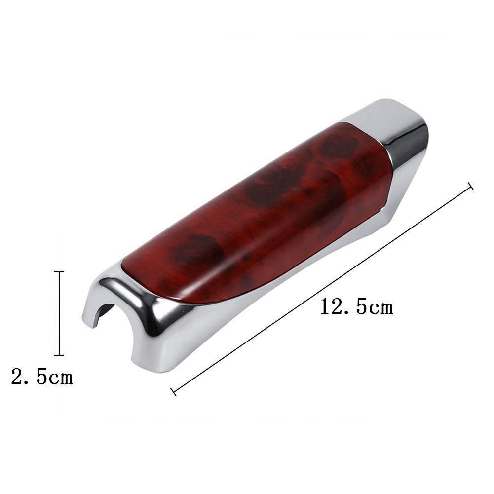 Cubierta protectora de fibra de carbono para freno de mano de coche, decoraci&oacute;n Interior Universal, elegante, 12,5 cm x 2,5 cm